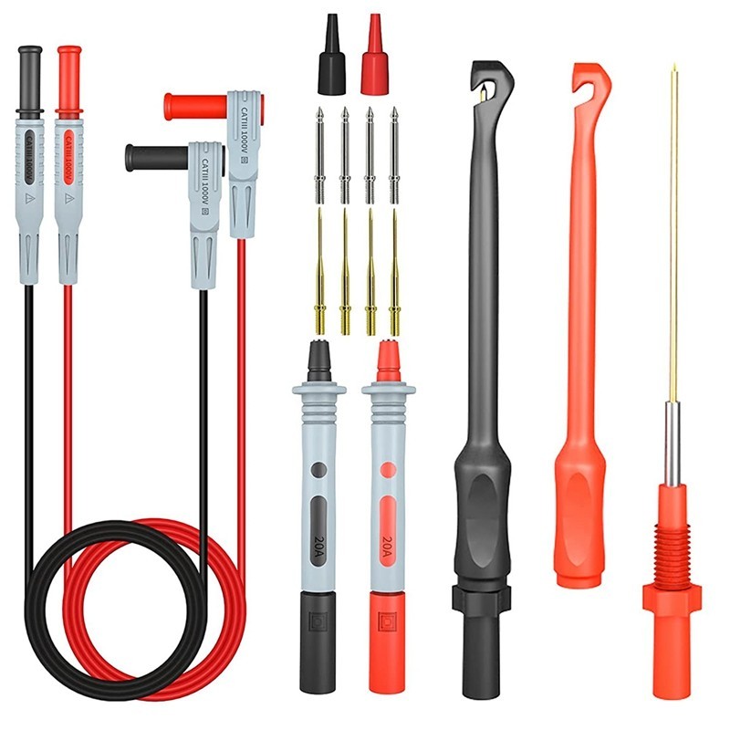 Lot De 10 Crochets De Test Pour Multimètre - Pinces De Câblage à Piercing D'isolation - Pour Diagnostics électriques, Neuf