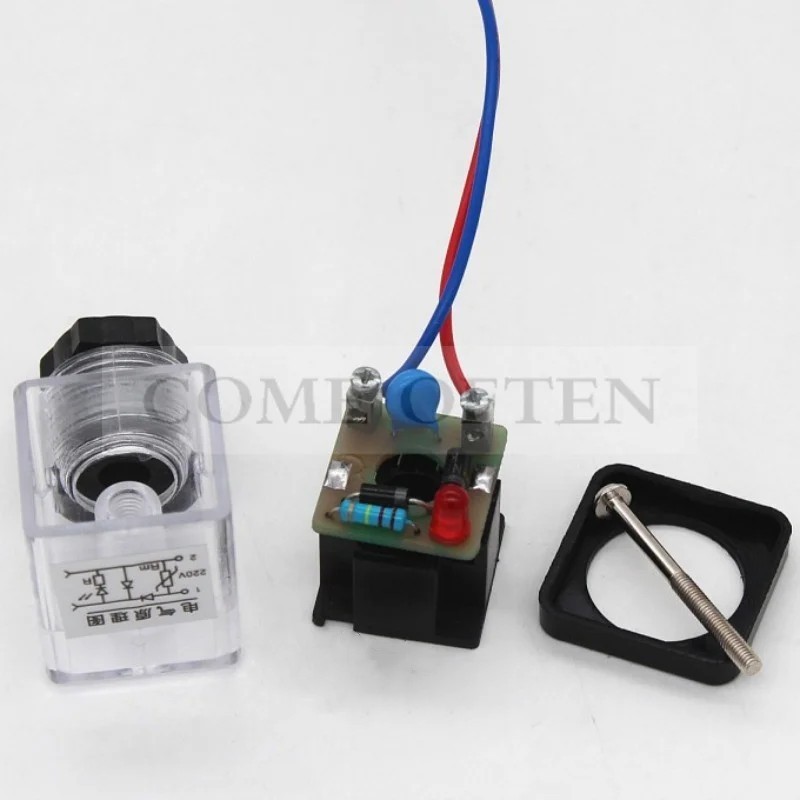 DIN43650 Half-Wave Rectifier Transparent Plug Hydraulic Solenoid Valve ...