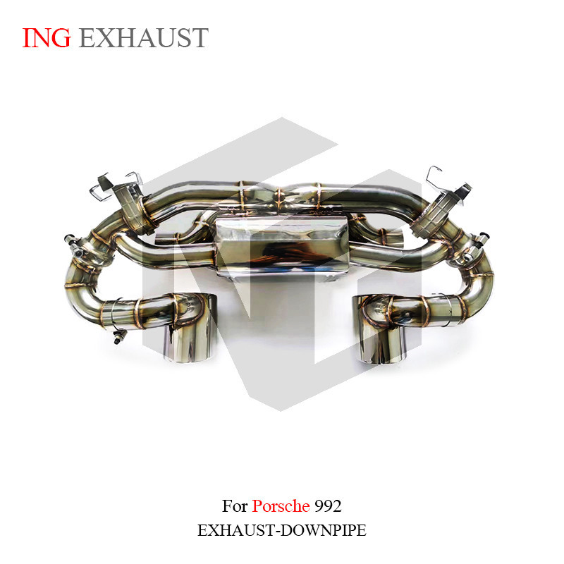 ING Performance Exhaust Stainless Steel Catback for Porsche carrera 911 ...