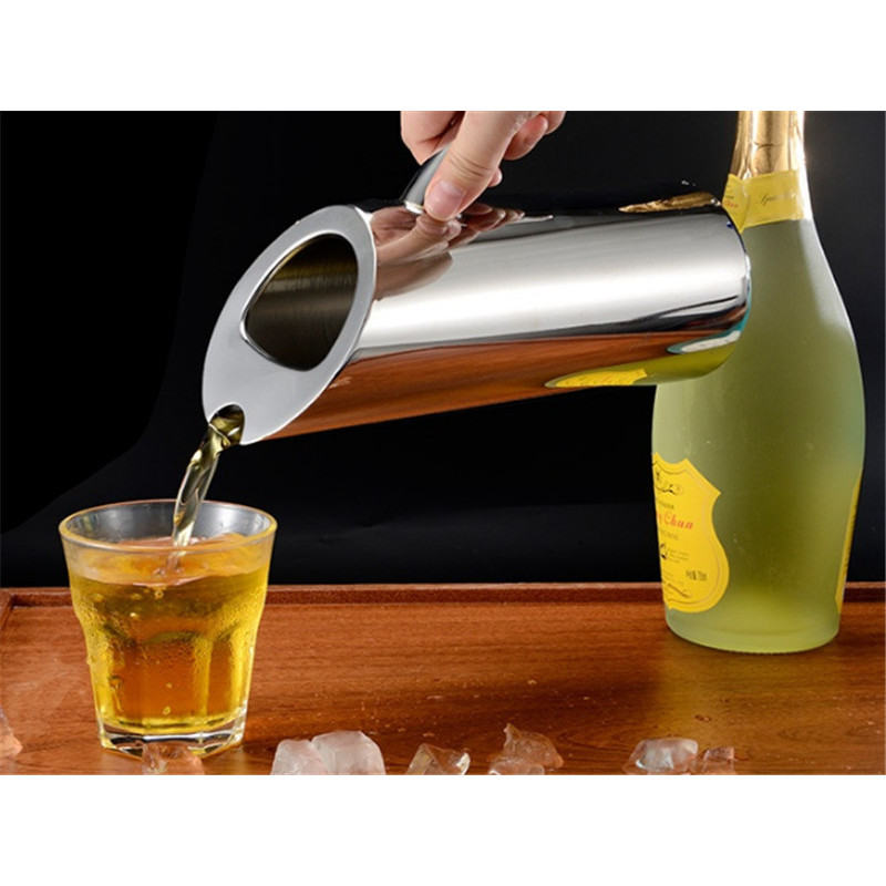 Stainless Steel Water Pitcher Wine Divider Containers BEER JAR Bar Ice ...