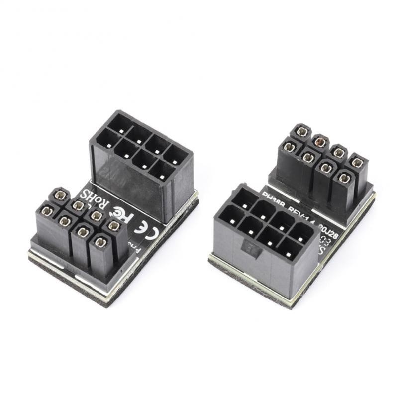 8pin 6Pin Male 180 Degree Angled to 8 Pin 6 Pin Female Power Jack ...