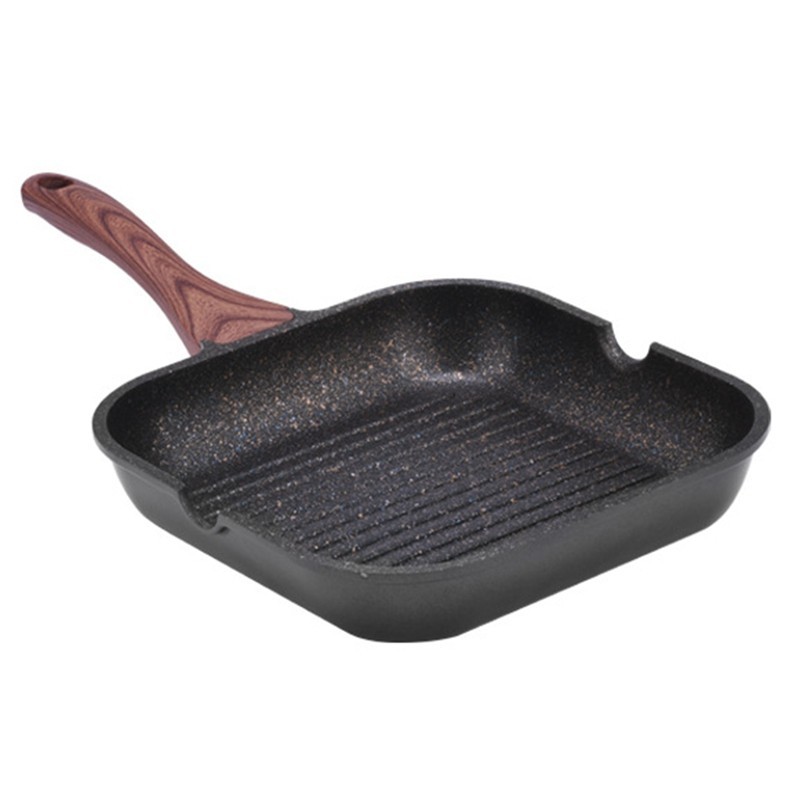 Grill Pan Aluminium For Stove Tops Non Stick Marble Coating Aluminum Induction Steak Pan With P Shopee Philippines