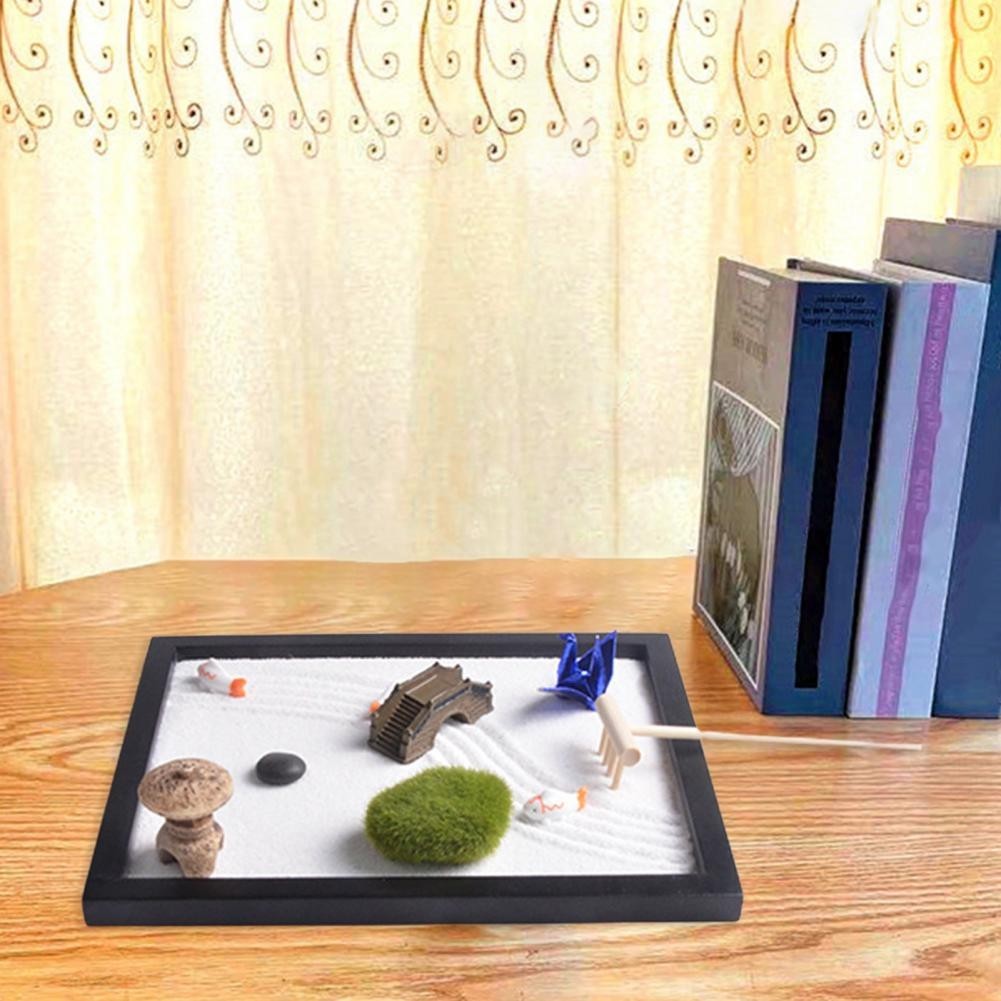 Tranquility Sand Table Zen Sand Table Simulation Sandbox for Office ...