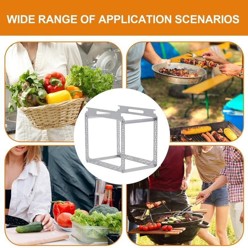Camping Table Storage Rack Space Expansion Practical Table Storage ...