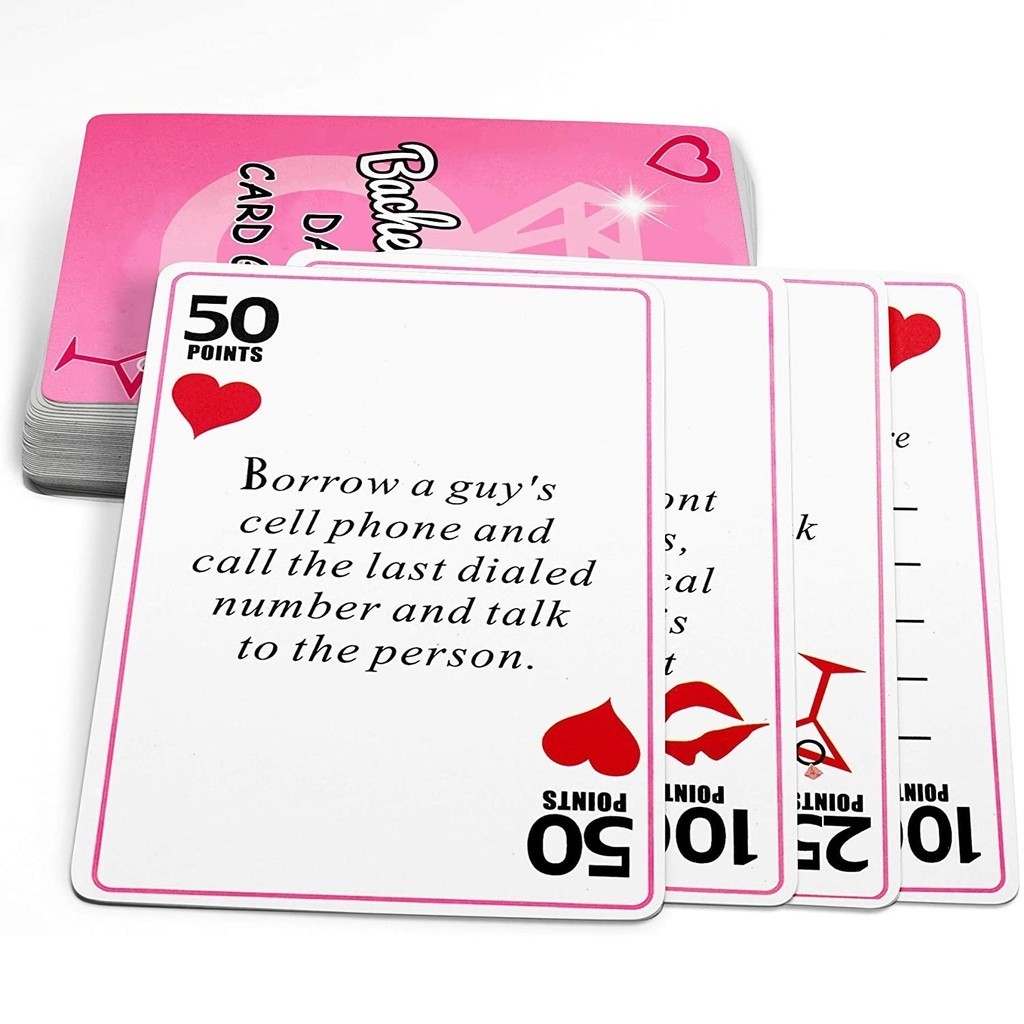 ☭50sets Bachelorette Party Games Drinking Dares Scavenger Hunt Cards ...