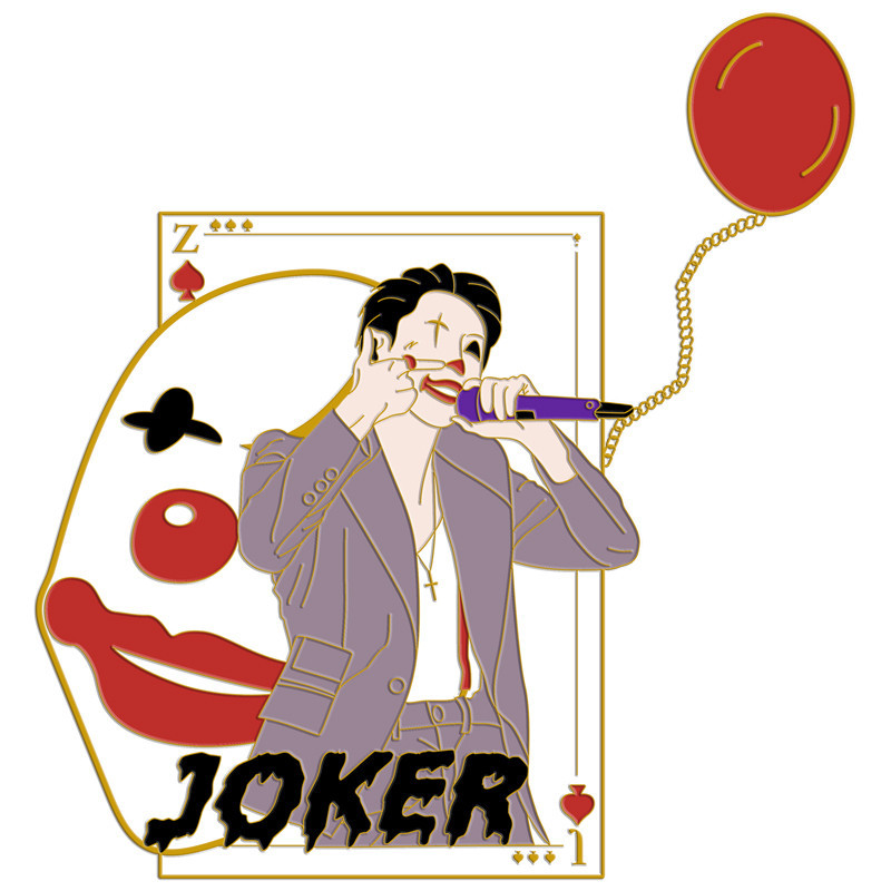 Lay Xingxing Zhang Yixing Vocal Concert Joker Metal Badge Brooch Pin ...