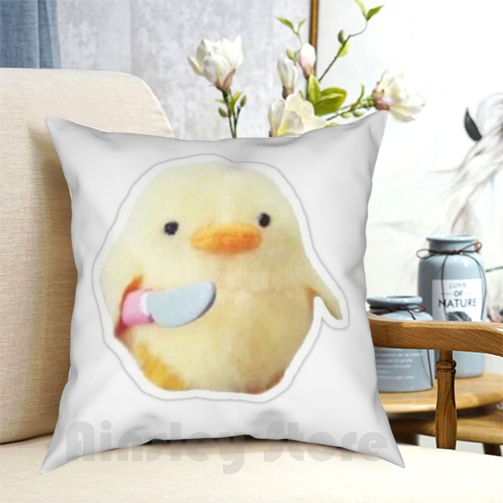 Duck With A Knife Meme Lil Peep Pillow Case Printed Home Soft DIY ...