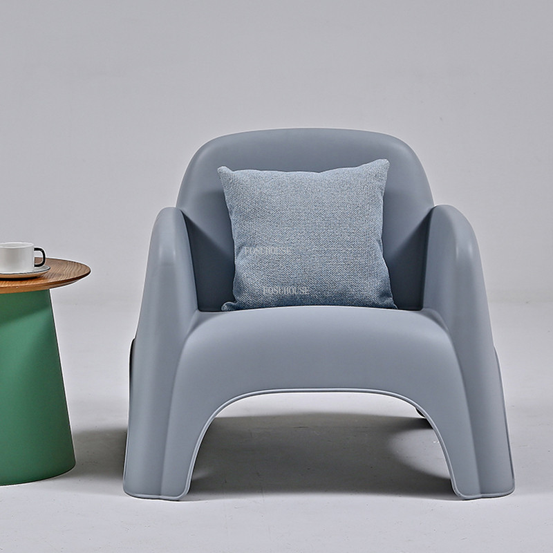 Nordic Plastic Living Room Chairs Luxury Home Furniture Creative Designer Casual Single Sofa Ch