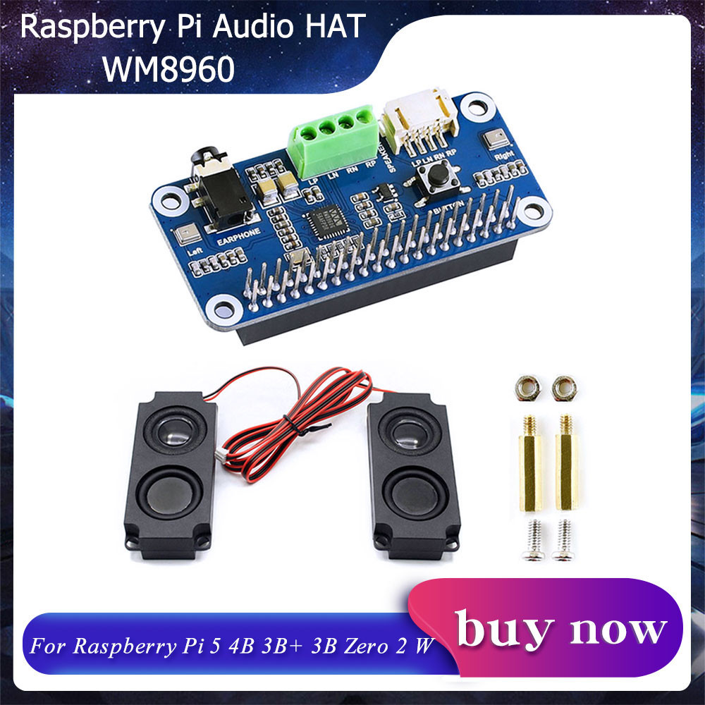 웃Raspberry Pi Hi-Fi Sound Card WM8960 Audio HAT Stereo Encoding ...