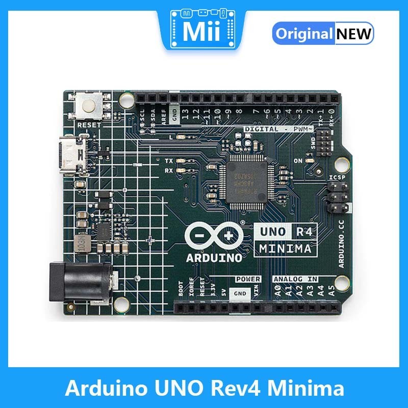 ☁Arduino UNO Rev4 Minima, 32-bit Microprocessor, Arm® Cortex®-M4, 12 ...