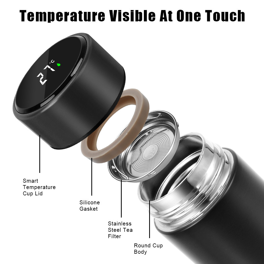 Led Digital Temperature Display Temperature Display Intelligent Thermos ...