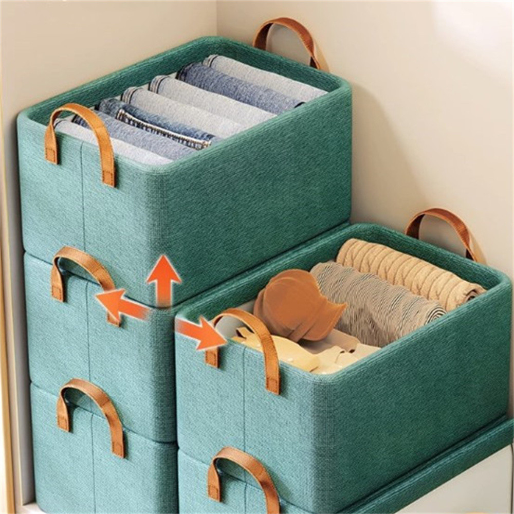 ┲Large Thicken Jeans T-shirts Storage Box Trousers Clothes Storage Case ...