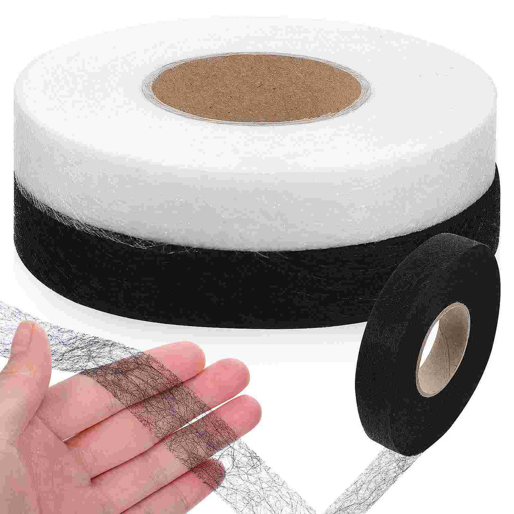 2 Rolls Iron Hem Tape Double Sided Fabric Hemming for Adhesive Tapes