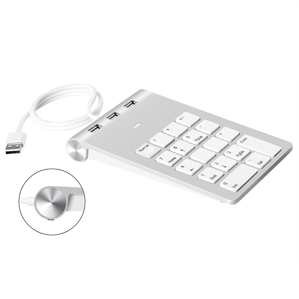 ☭Mini Numeric Keypad Keyboard 18Keys Numeric Key Pad Numpad Number Pad ...