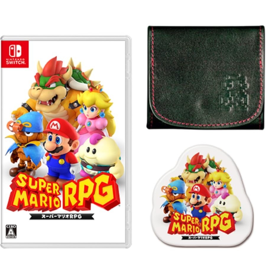 Super Mario RPG -Switch + Super Mario Brothers genuine leather coin ...