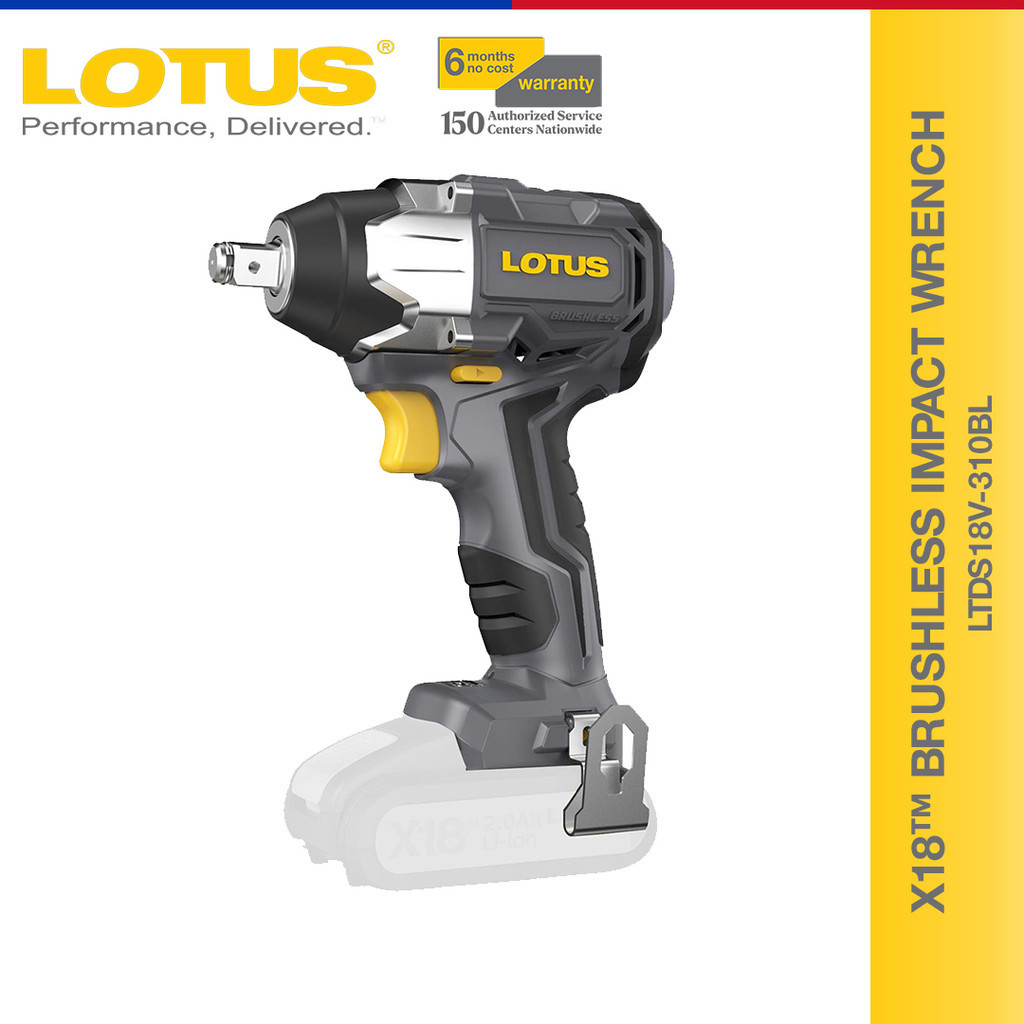 Lotus X18 Brushless Impact Wrench LTDS18V 310BL Cordless Mechanic Tools