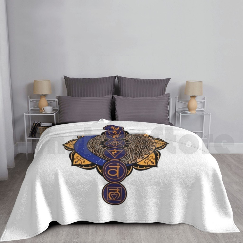 The 7 Chakras Blanket Super Soft Warm Light Thin Wheel Energy ...