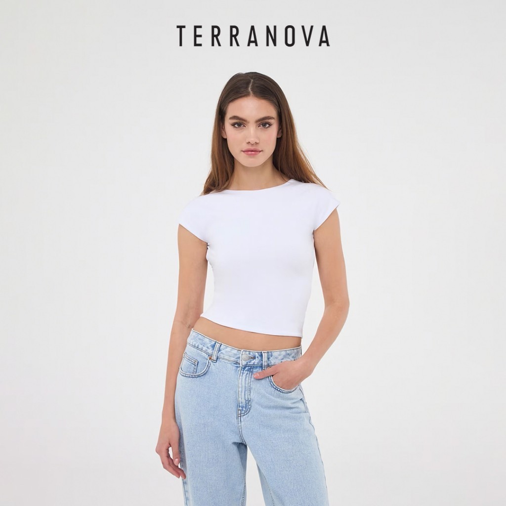 Terranova Short Cap Sleeve T Shirt for Women