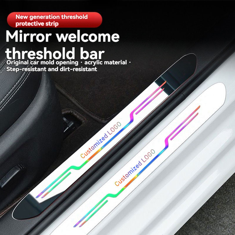 Acrylic board Sticker Car Threshold Protective Car Door Sill Threshold ...