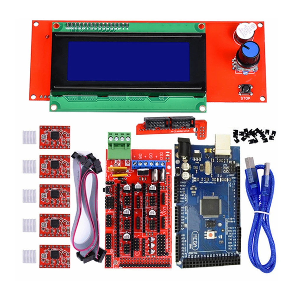 3D Printer Controller Kit for Arduino RepRap RAMPS 1.4 + 2560 Board ...