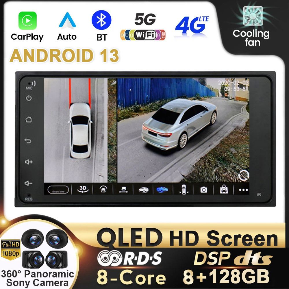 7 Android 13 Car Raido Carplay Player For Toyota Vios Corolla Terios ...