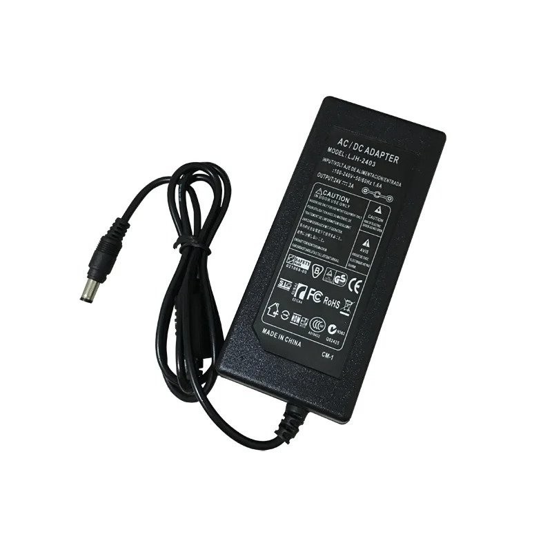 24V AC/DC Charger Adapter Power Supply Power Cord for Logitech Racing Wheel G25 G27 G29 G920