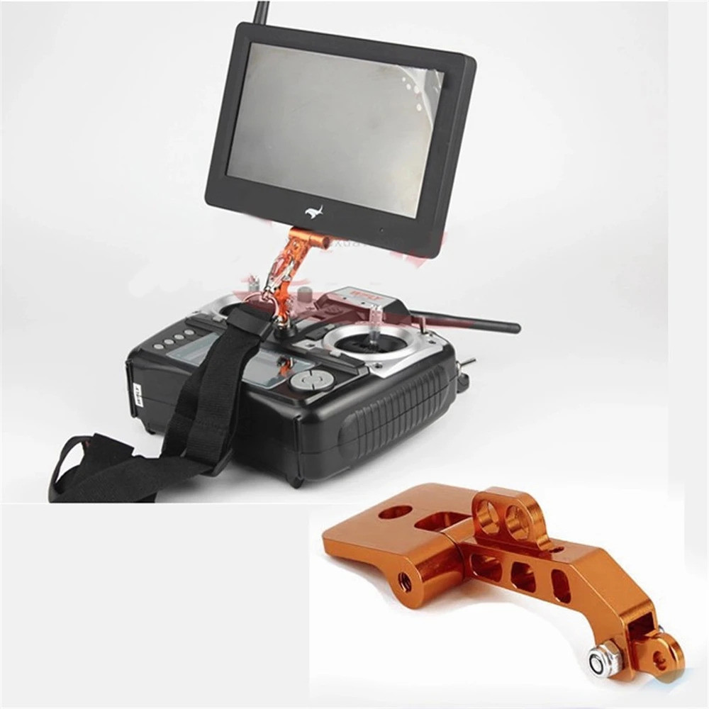 RC FPV Monitor Mount Holder Display Mounting Bracket For DJI JR Futaba ...