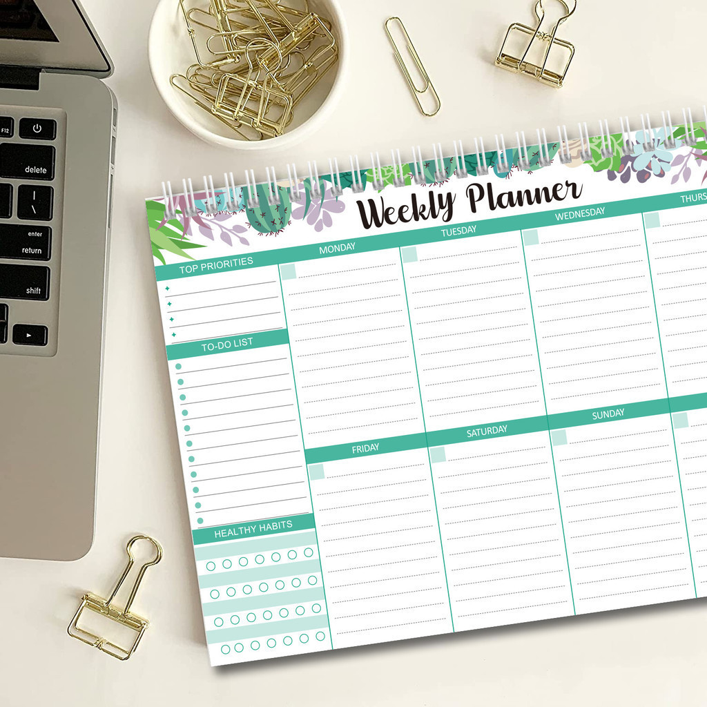 52 Sheets Weekly Planning Notepad Memo Pads Schedule Plans Notepads To ...