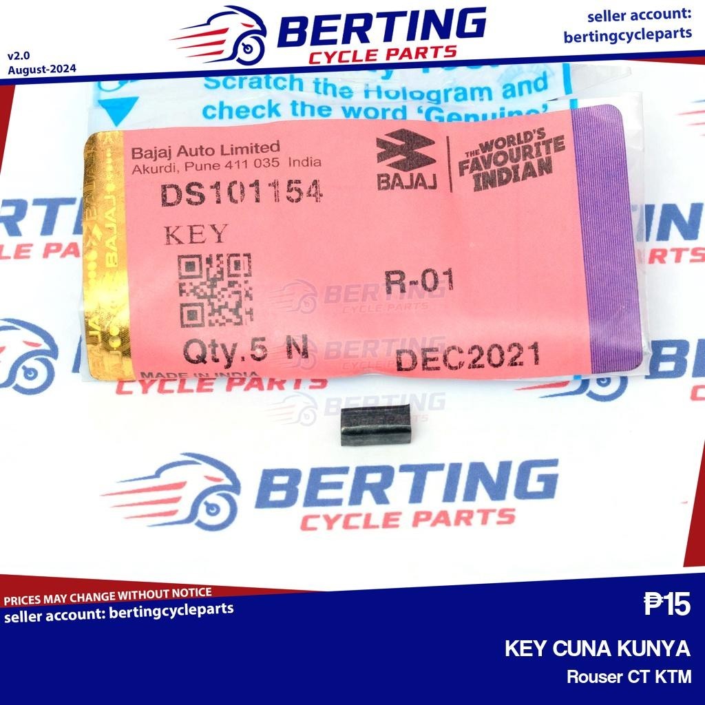 KEY CUNA KUNYA Rouser CT KTM Genuine DS101154 | Shopee Philippines