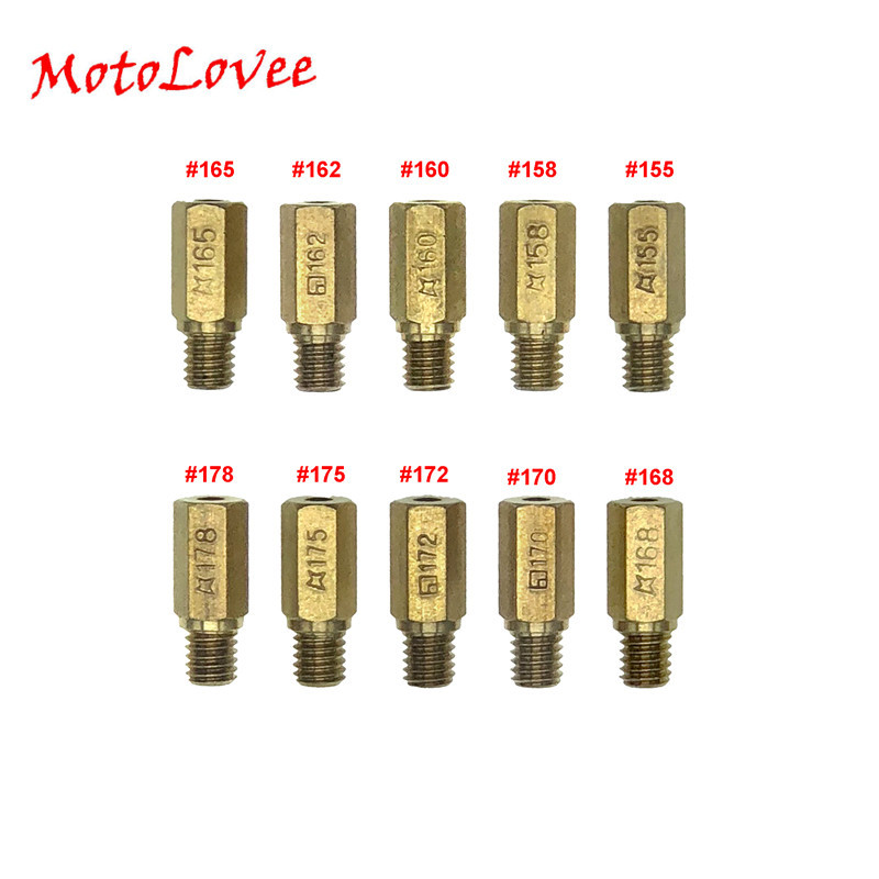 ☻Main Jet Set 155/158/160/162/165/168/170/172/175/178 Pilot Slow jet ...