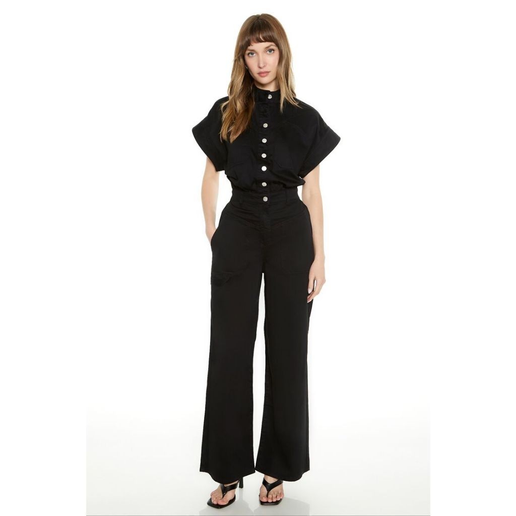 Forever 21 Women's Denim CapSleeve Jumpsuit Shopee Philippines