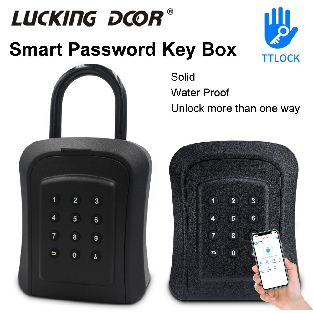 ۩Wall Mount Smart Key Safe Box Pad Lock Outdoor IP65 Waterproof Safe ...