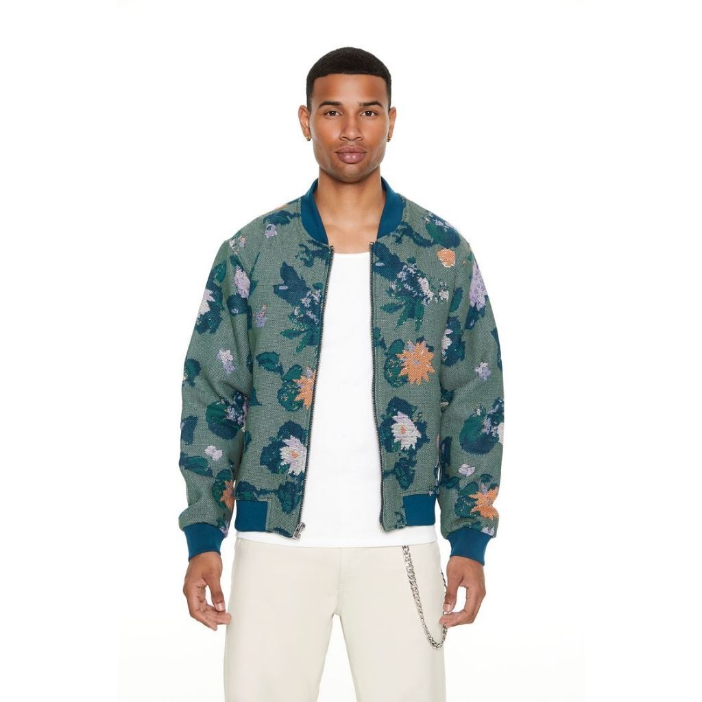 Forever 21 Mens Bomber Forever 21 Bomber Jacket Men Sz XL Tan