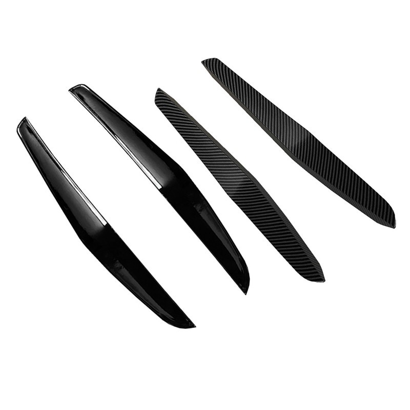 ☀Front Bumper Lip Splitter Fin Air Knife Auto Body Kit Car Spoiler For
