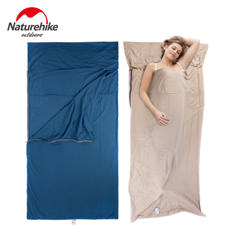 Naturehike 2024 Envelope Sleeping Bag Liner Cotton Ultralight Portable