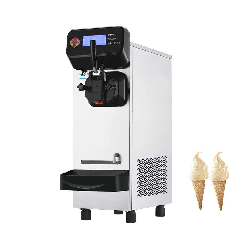 ★Small Automatic Commercial Ice Cream Machine Single Head Table Top Ice
