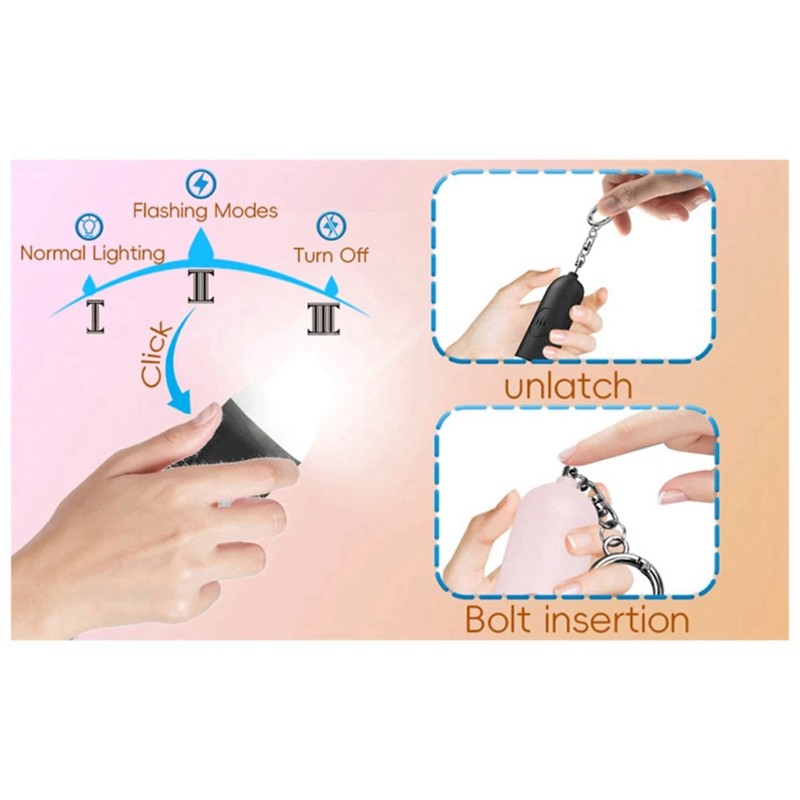 ️Self-Defense Alarm Smart Tag Gps Tracker Portable Rechargeable Alarm ...