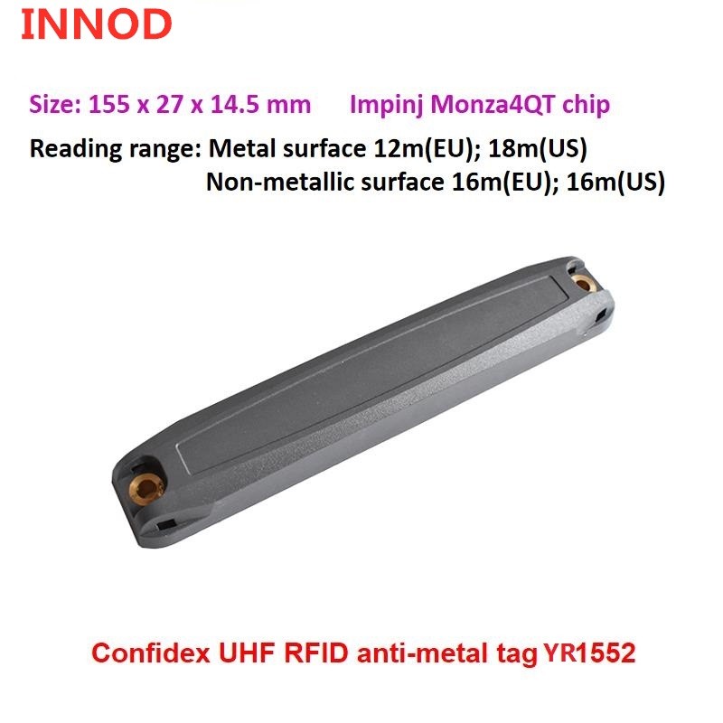 ☮UHF RFID Alien H3 chip vehicle strip metal tag for car license ...