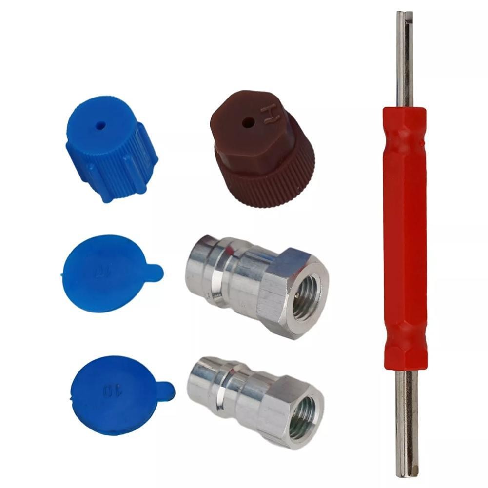 ☟R12 To R134a Air Conditioning Conversion Kit With Retrofit Couplers 1/