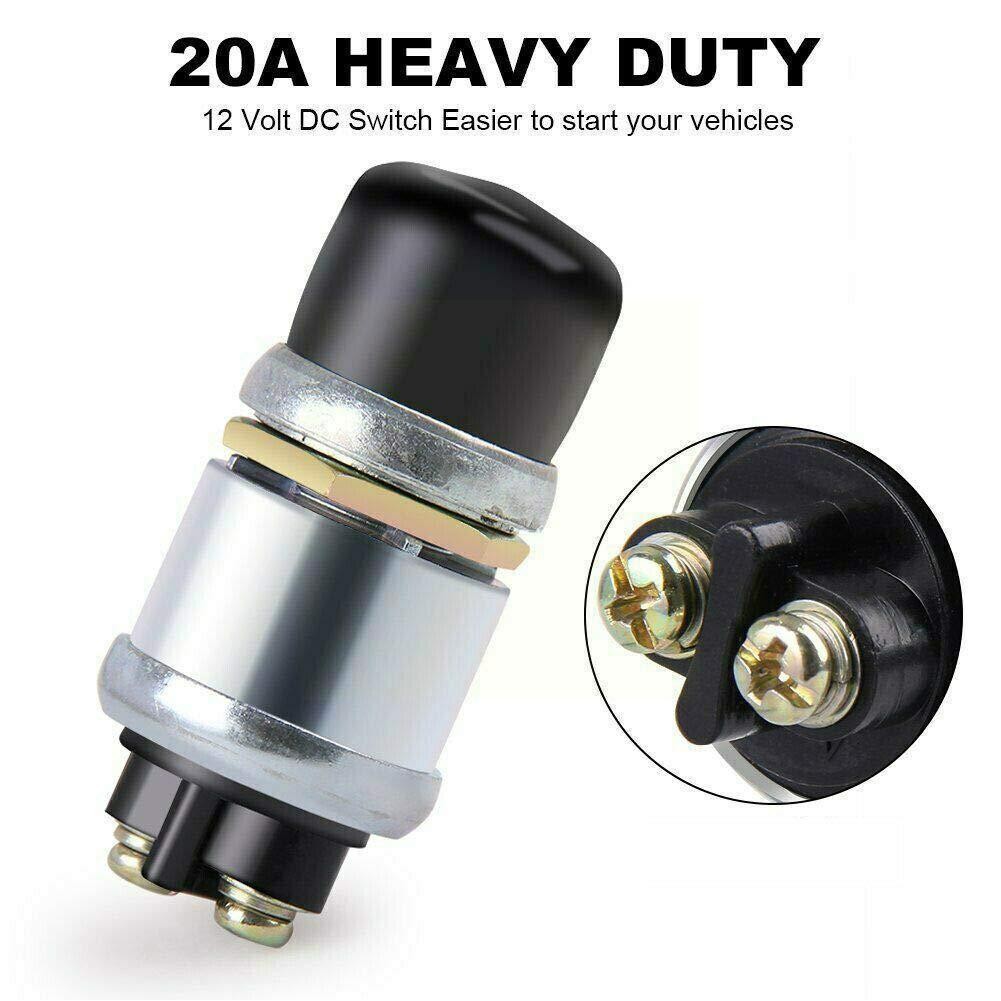 ☽12V 24V Ignition Starter Switch 60A DC Truck Engine Waterproof Button
