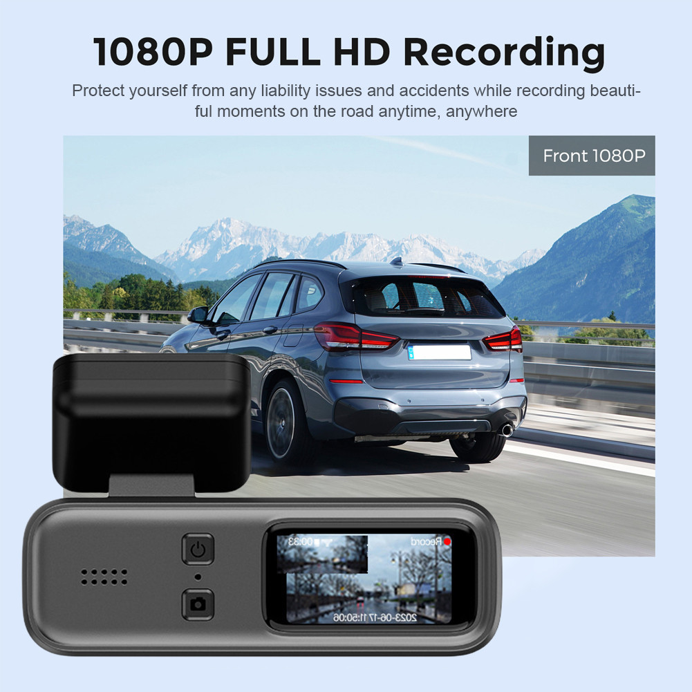 ☾Dash Cam for Cars 2K HD 1080P Auto WIFI Single/Dual Camera Car DVR APP