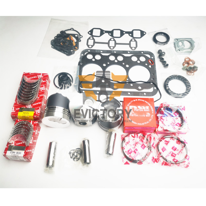 For YANMAR 3TNE72 engine parts piston ring water pump overhaul gasket ...