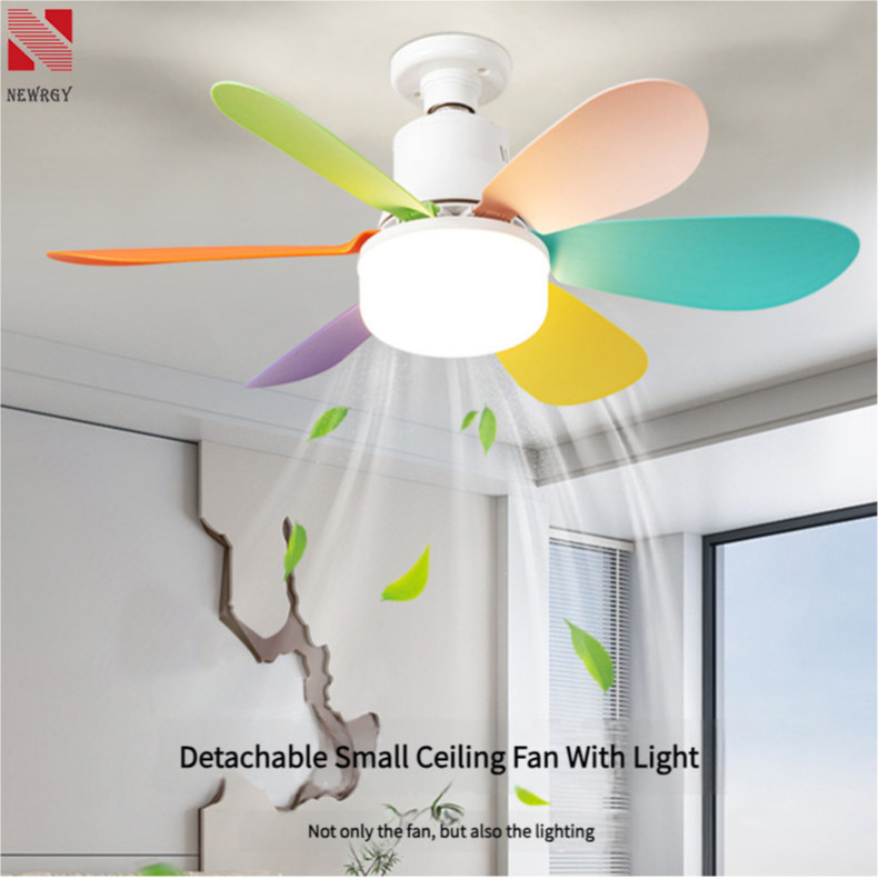 16 Inch 30W 2 in 1 Silent Ceiling Fan With Light Safety Fan Blades ...