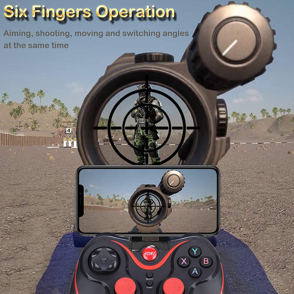 24G Bluetooth-Compatible T7 Wireless Game Controller For Android ...