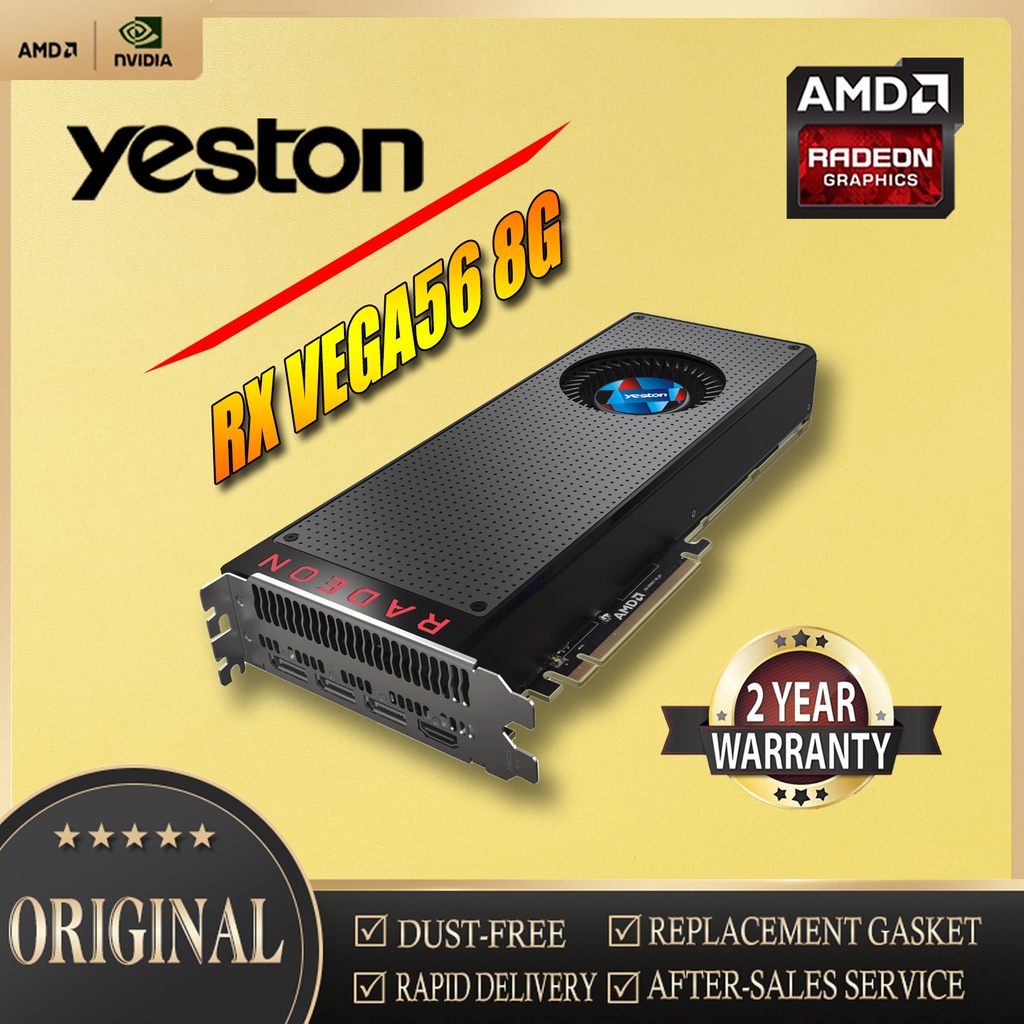 ☋♟YESTON AMD READON RX VEGA56 8G RX VEGA 64 8G 14nm 4096bit Graphics ...
