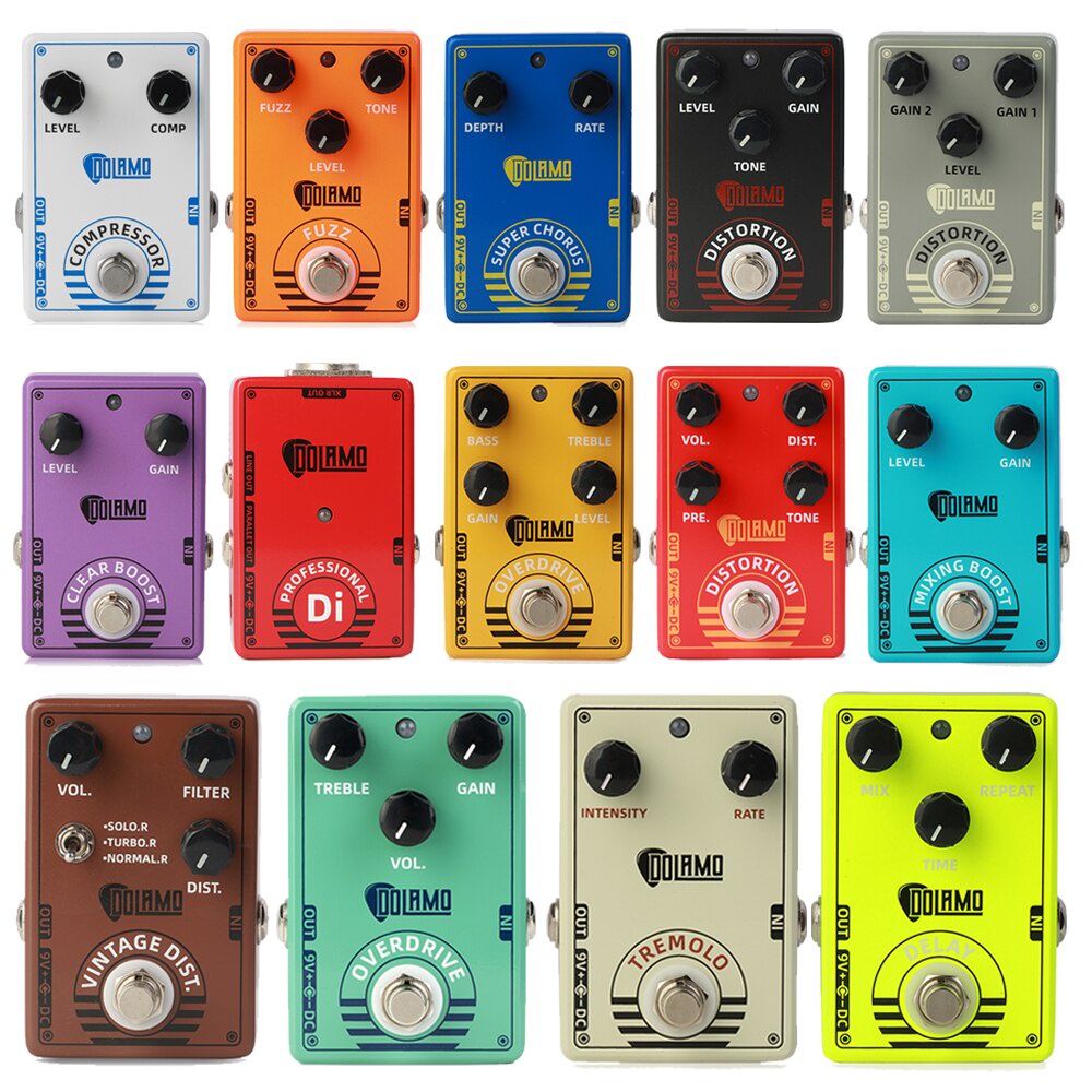 Caline Electric Guitar Effect Pedals Distortion/Overdrive/Fuzz/Chorus