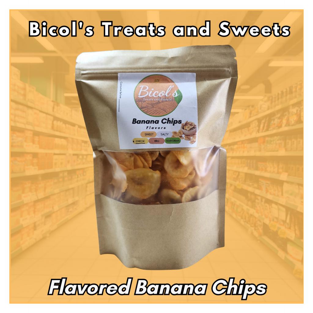 Bicol's Flavored Banana Chips (Cheese, BBQ, Salty, Sour Cream) | Shopee ...