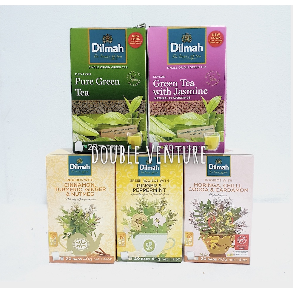 【Hot Sale】Dilmah Ceylon Green Tea/ Rooibos 20pk (Ginger and Peppermint