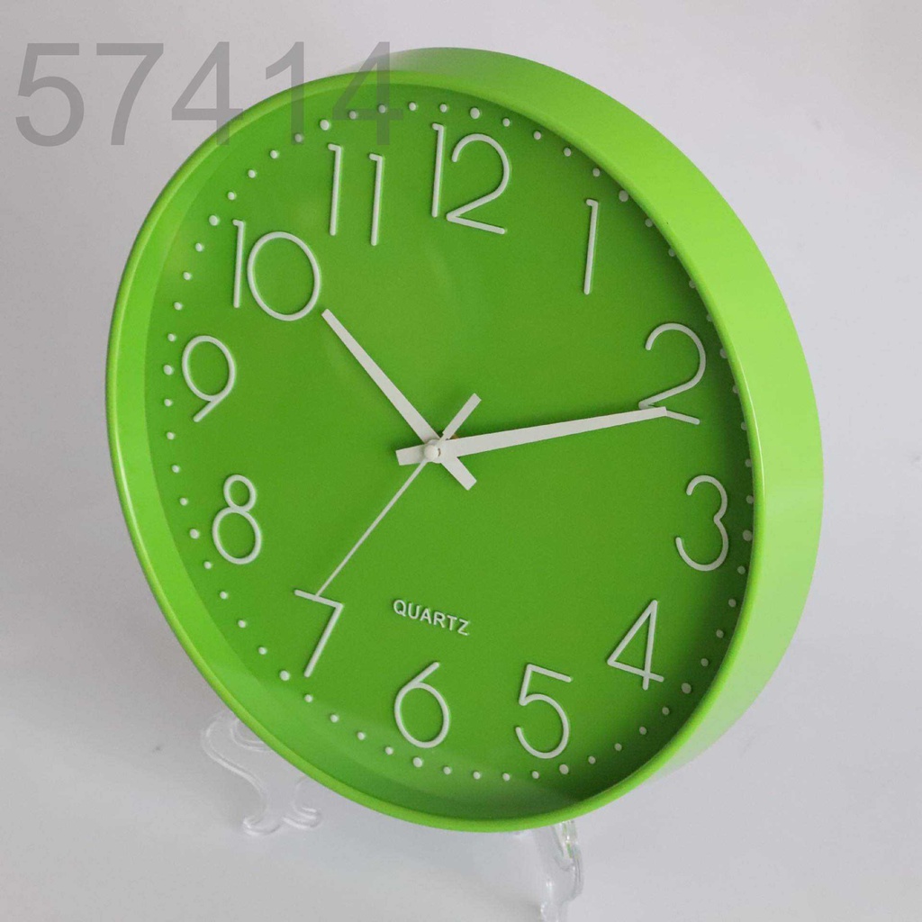 S785 12 inch green and white Nordic Wall Clock Modern Design