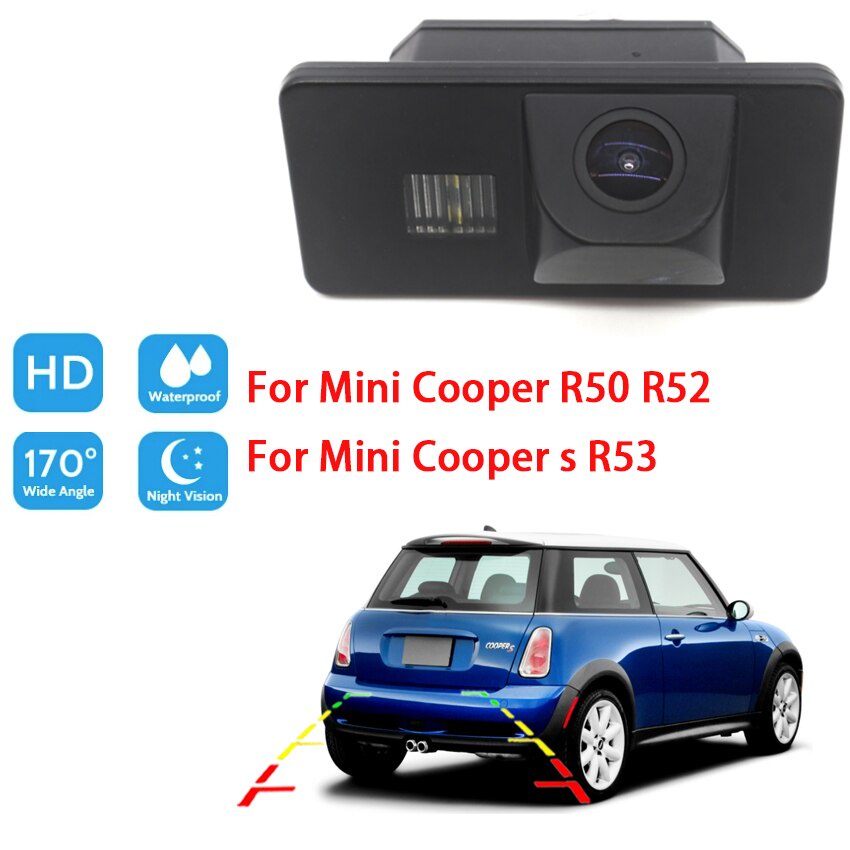 oxV Car Backup Reverse Rear View Camera For Mini Cooper R50 R52 For